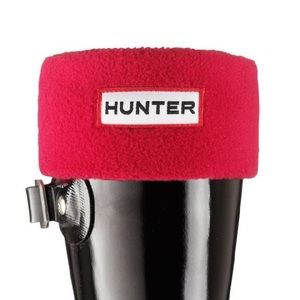 Hunter Boot Socks in Red Size L