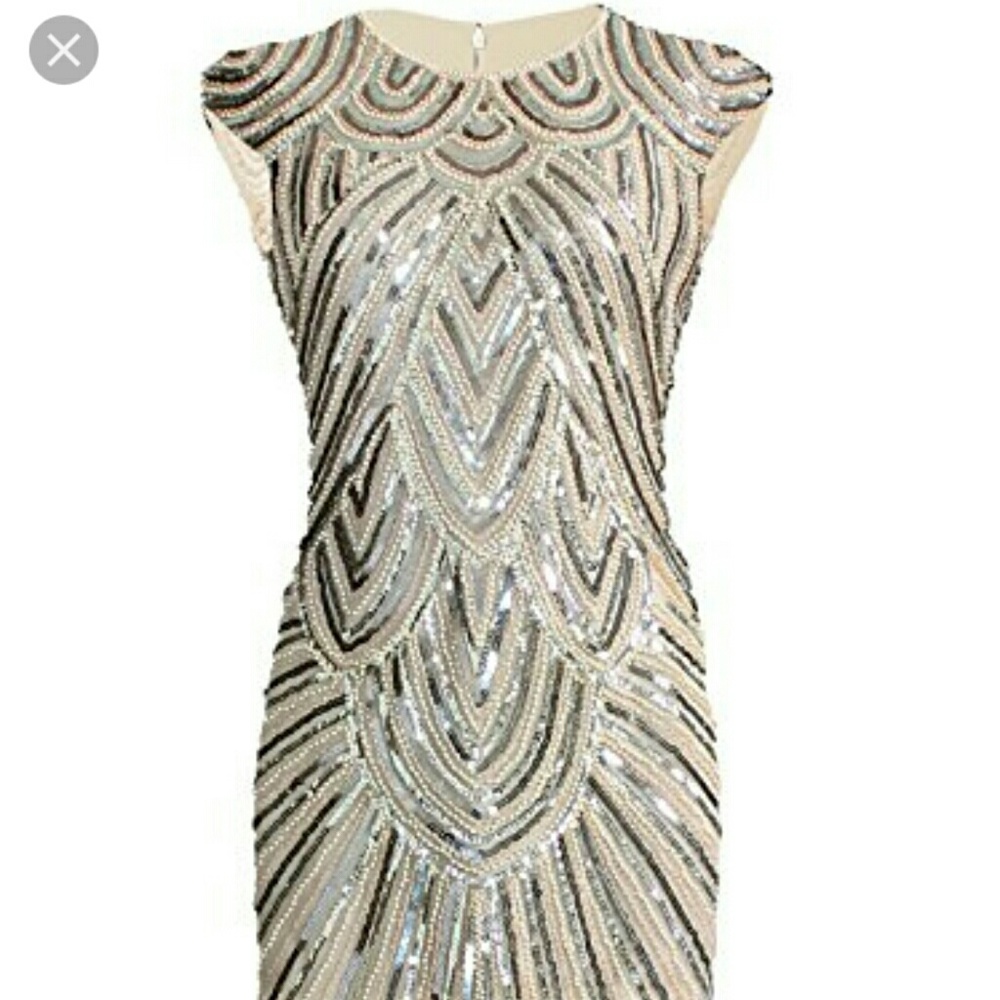 Vigil 1920s Gatsby Sequin Flapper Dress NWT