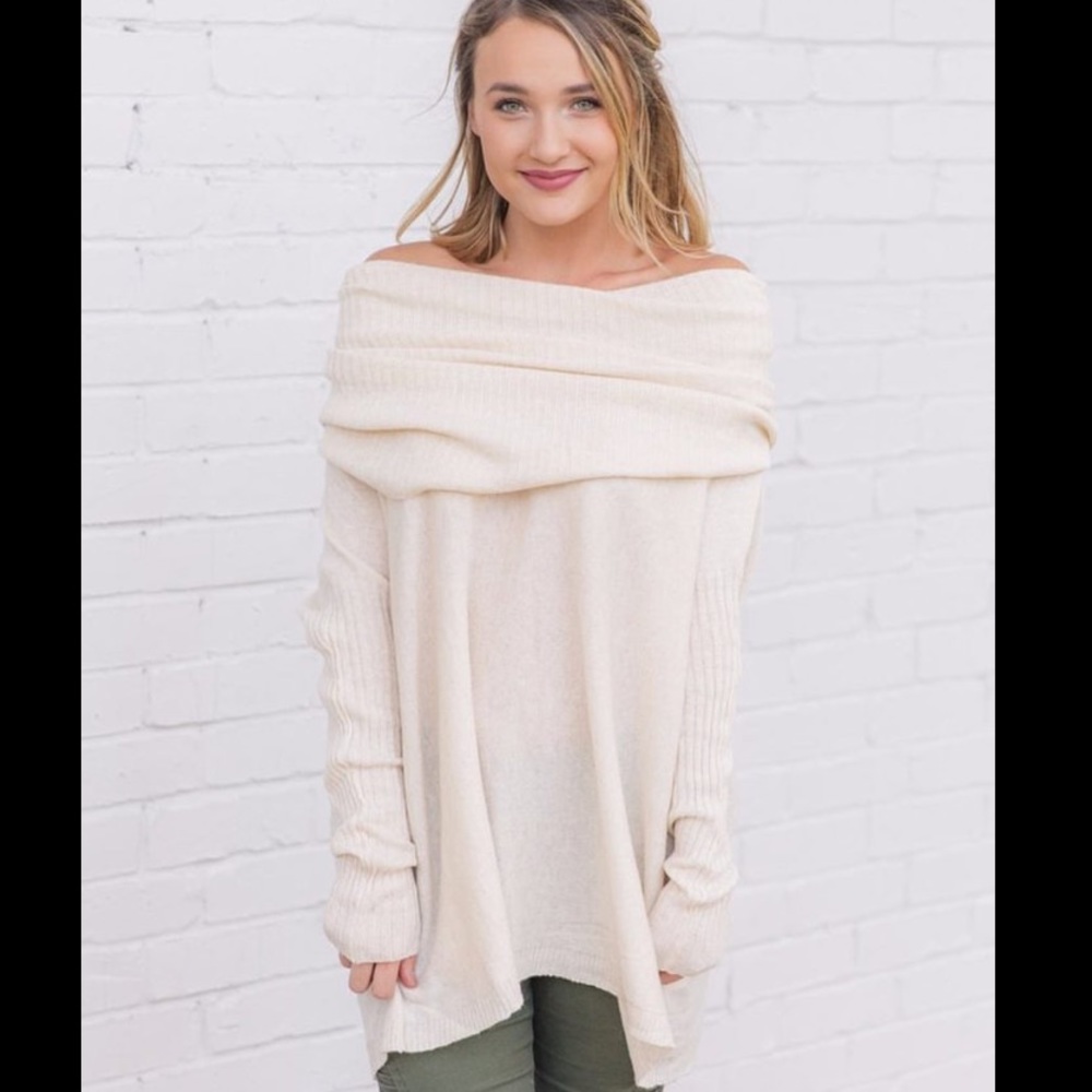 NWOT- Brand new off the shoulder sweater
