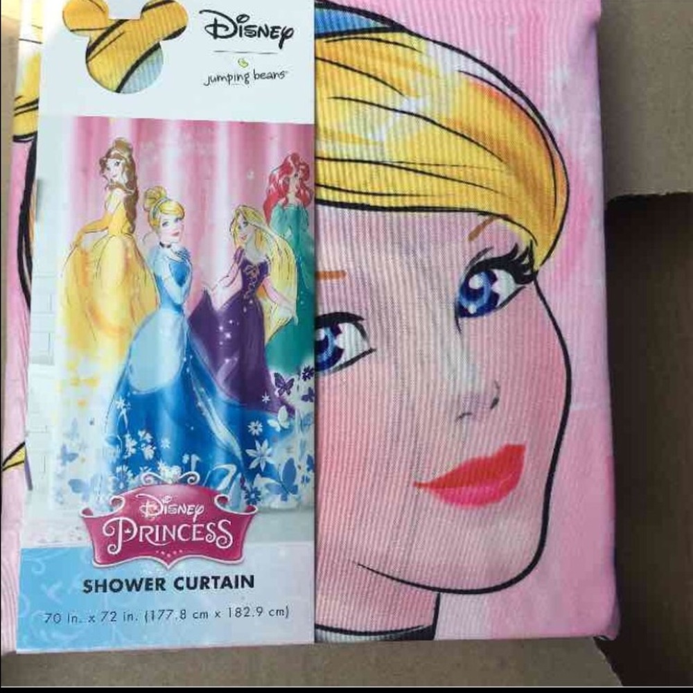 New Disney Princess Shower Curtain Ariel Belle