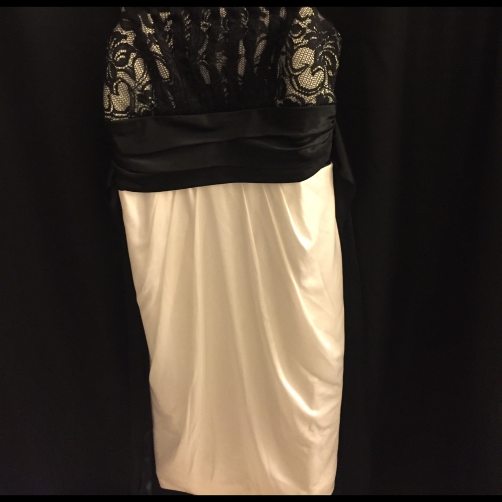 Black and cream dress