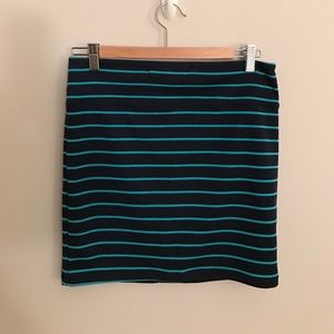 Xhilaration Blue/ Navy Knit Mini Skirt