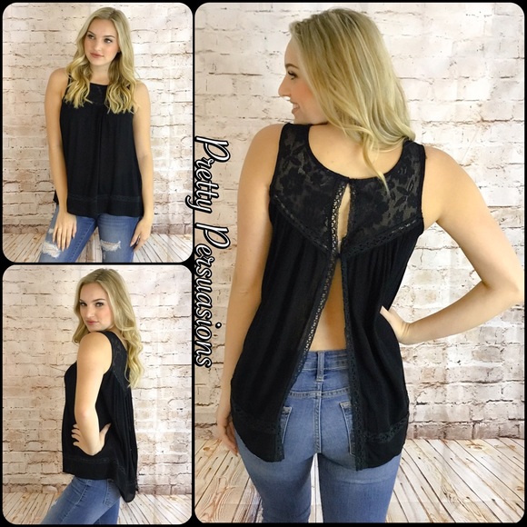 SALE‼️ NWT White Lace Trim Sleeveless Flowy Top - Picture 8 of 8