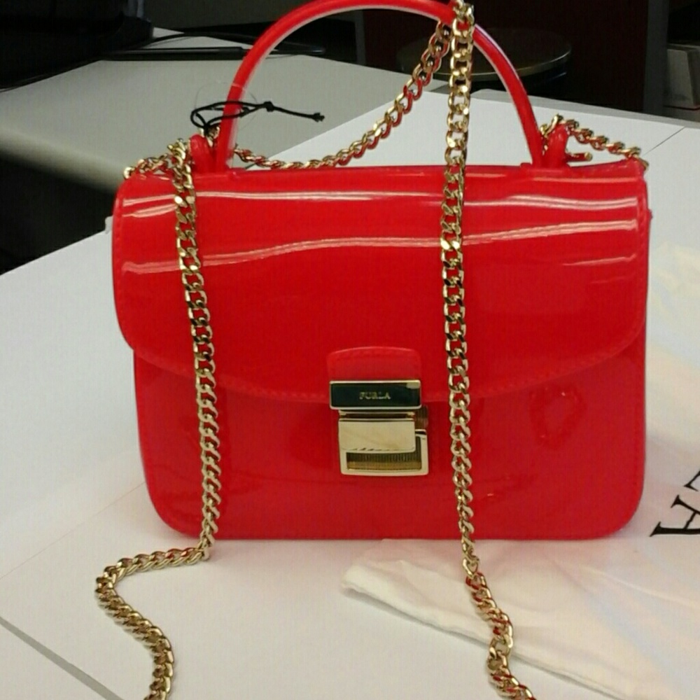 FURLA CHAIN CROSS BODY STRAP PYRSE