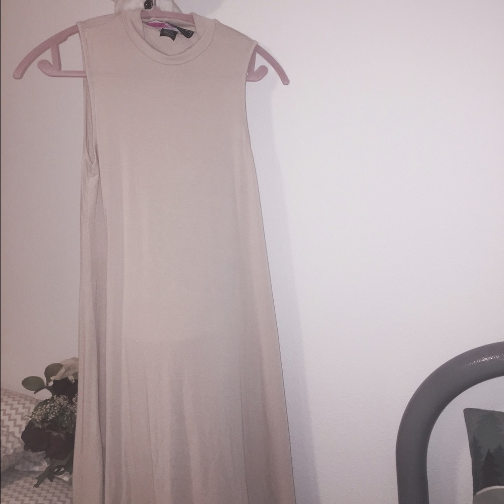 Tan turtle neck dress