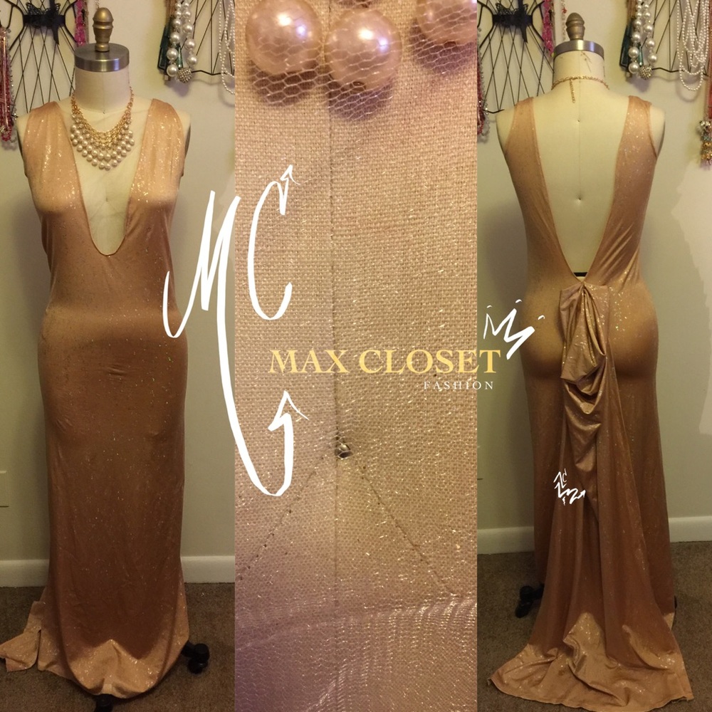 Custom-made one-of-a-kind maxi dress