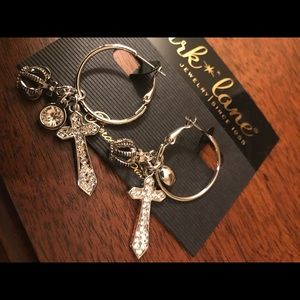 Park Lane cross earrings