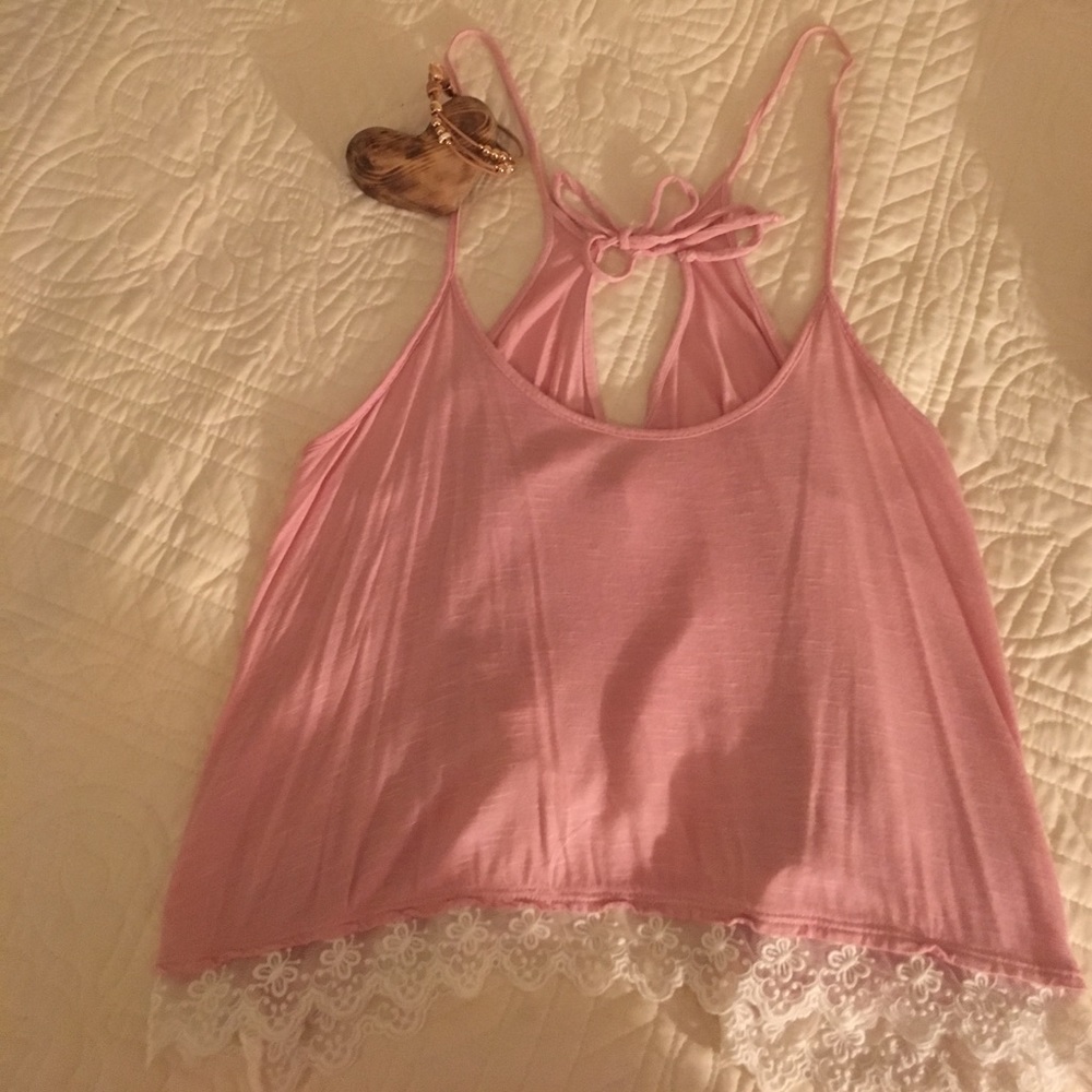 Pink crop top