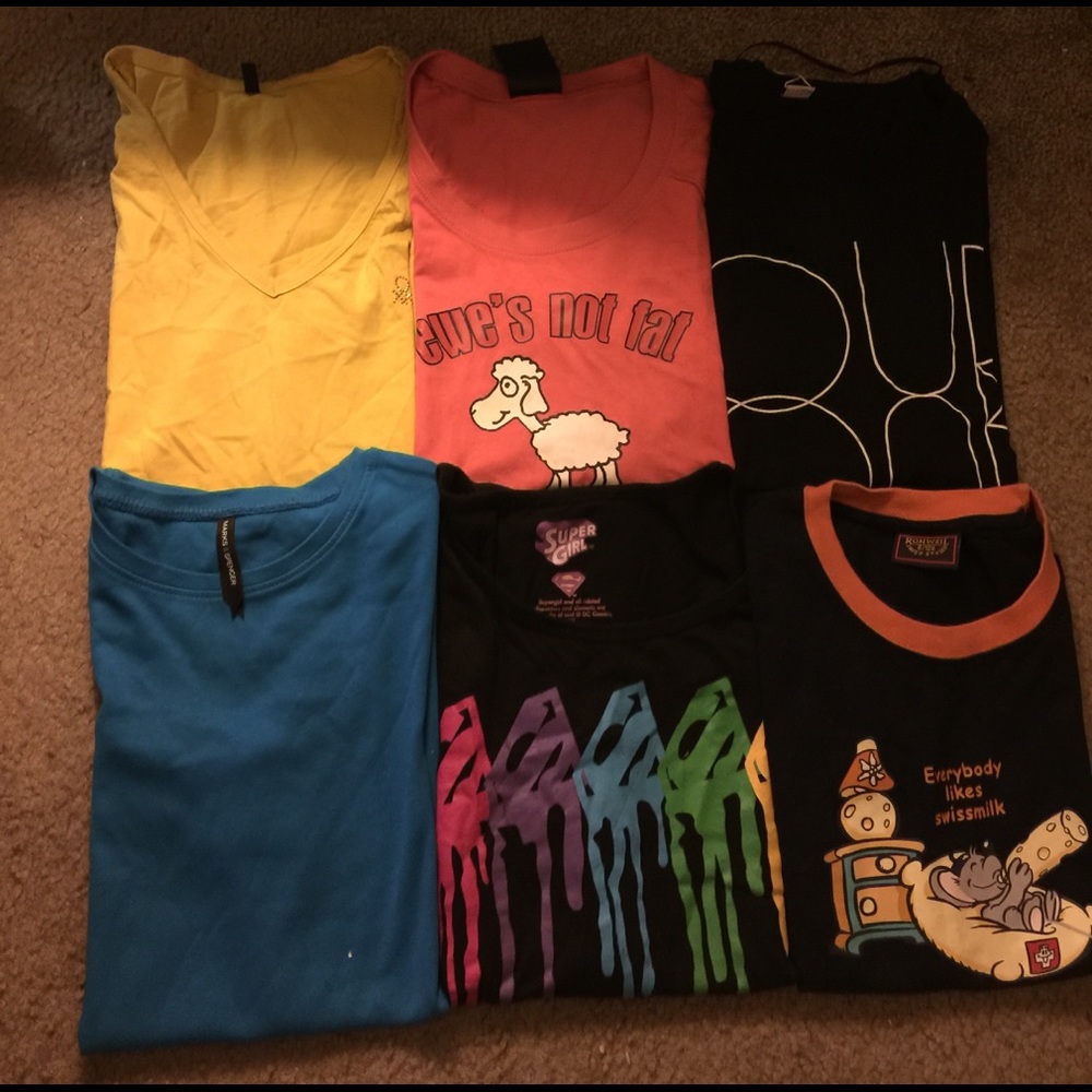 🌟bundle 🌟of 6 t shirts from Europe