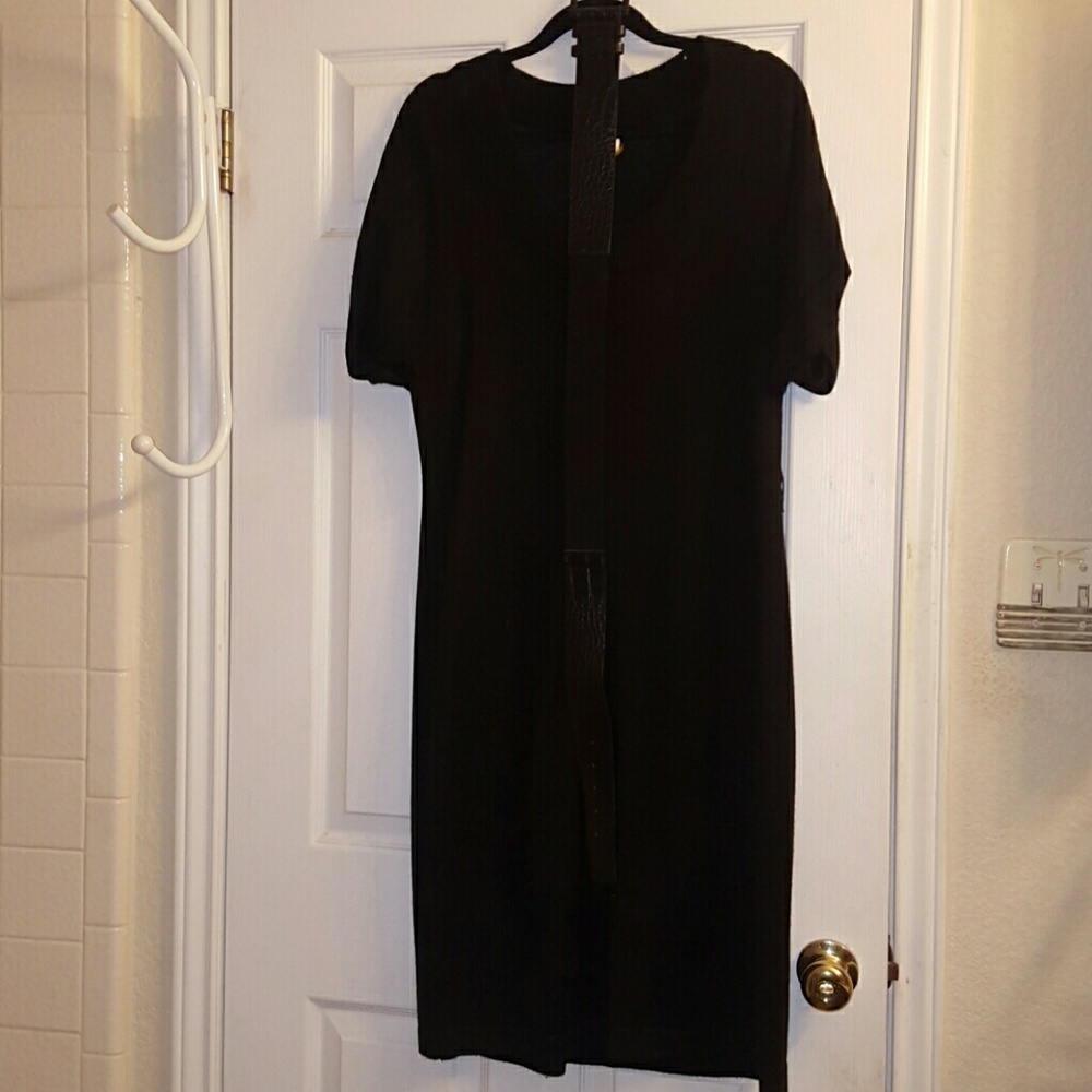 Calvin Klein sweater dress w belt, sz L