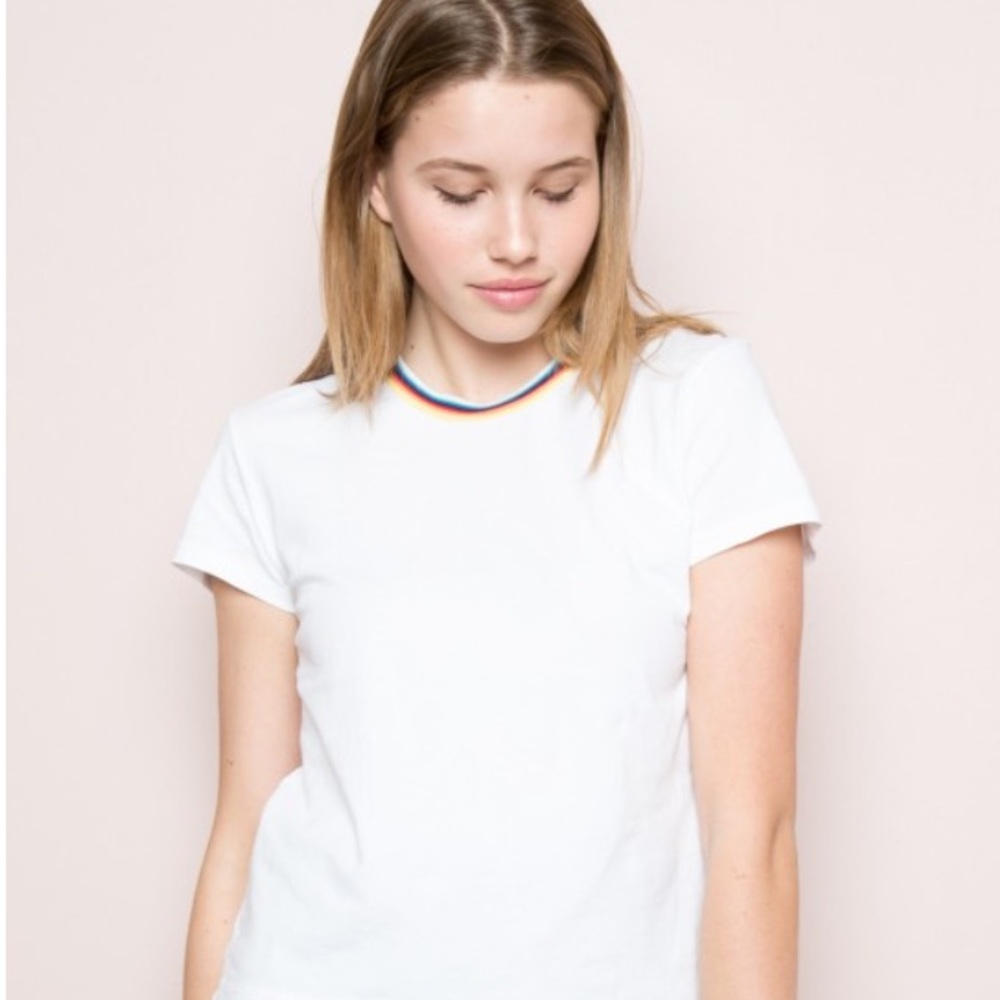 Brandy Melville Adalyn Rainbow Top