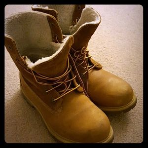 Timberland teddy fleece waterproof fold 7.5 women