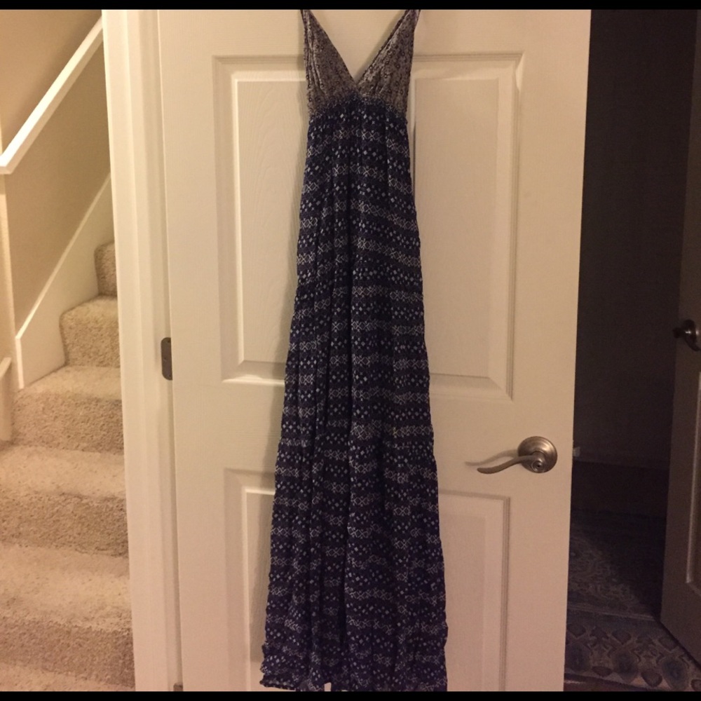 PLANET BLUE- blue moon maxi dress
