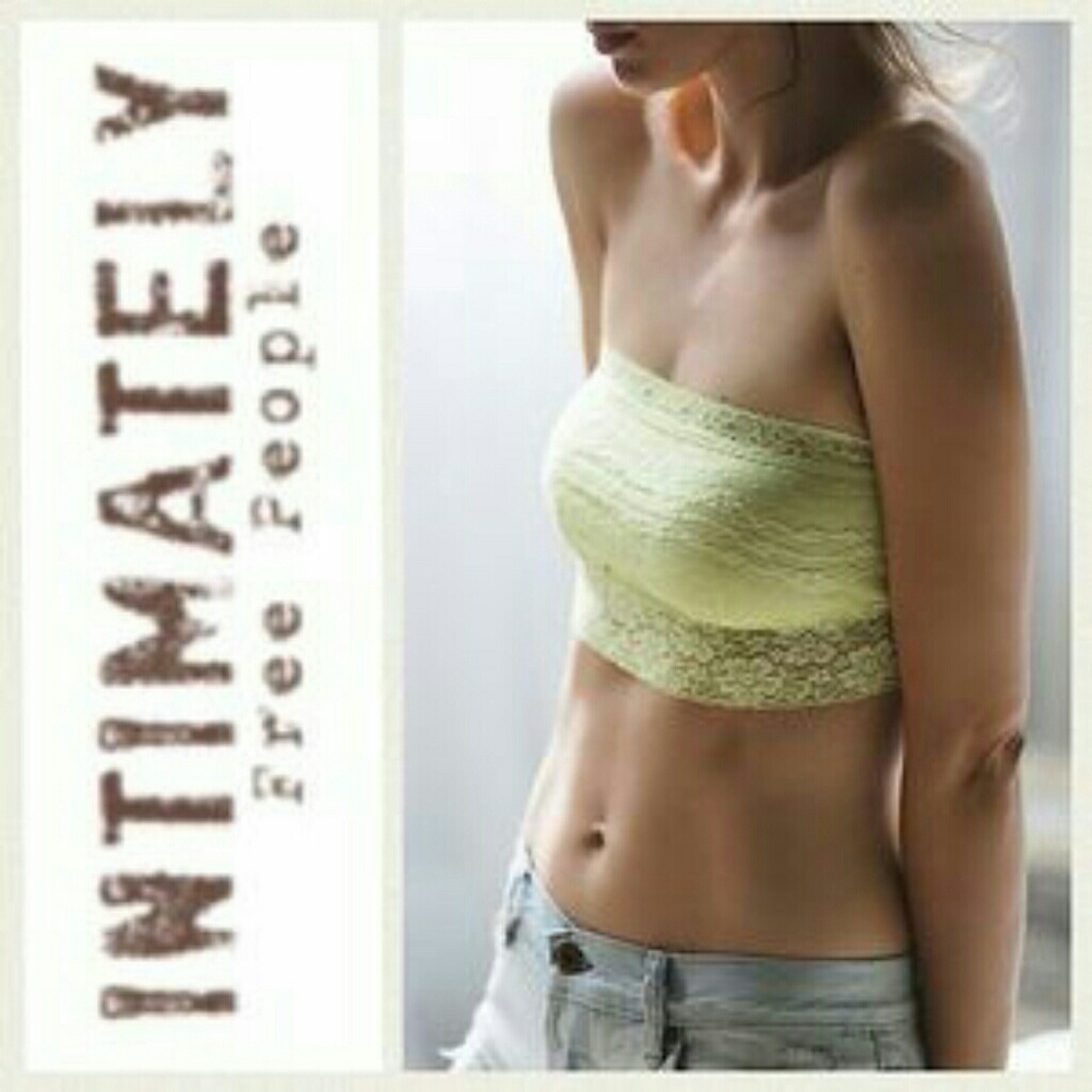 Free People bandeau lace bralette layering  small