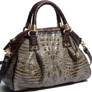 Brahmin NWT Lisa Bag in rare "Misty Smoke" color