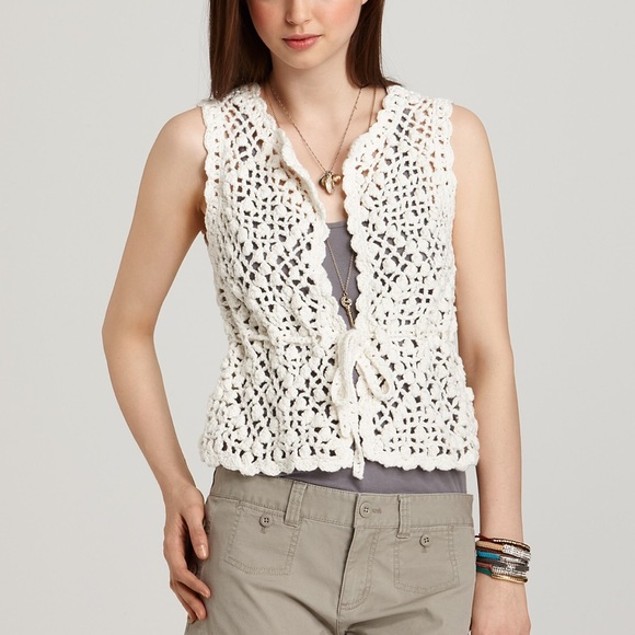 Juicy Couture Jackets & Blazers - Juicy Couture Crochet Vest