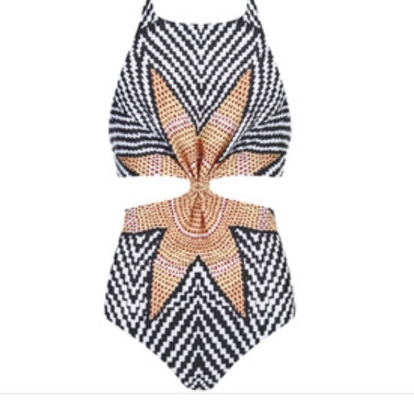 Twist Front Maillot One-Piece Monokini SWIMSUIT - Picture 3 of 4