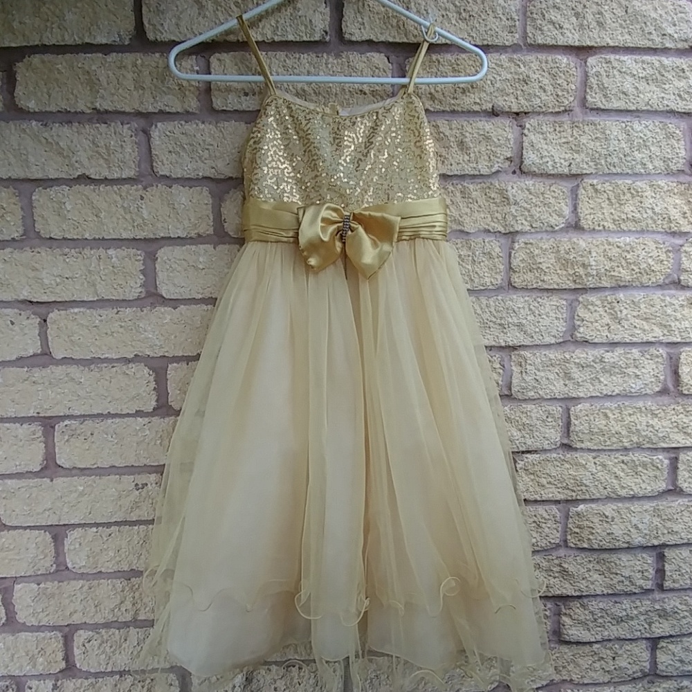 Girls Gold Formal