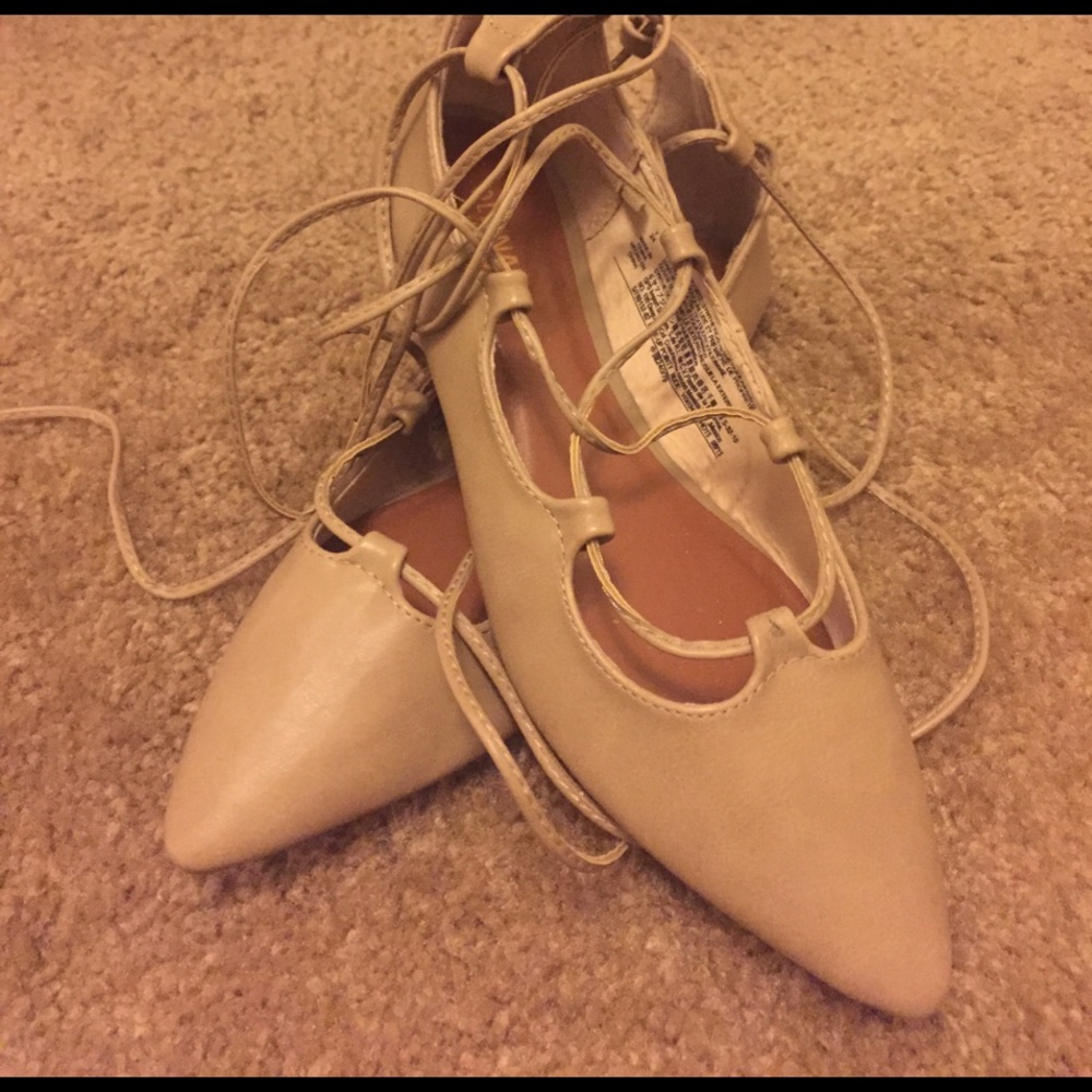 Lace Up Ballet Flats