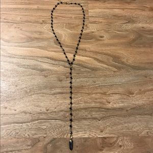 Boutique Black Y Necklace NWOT