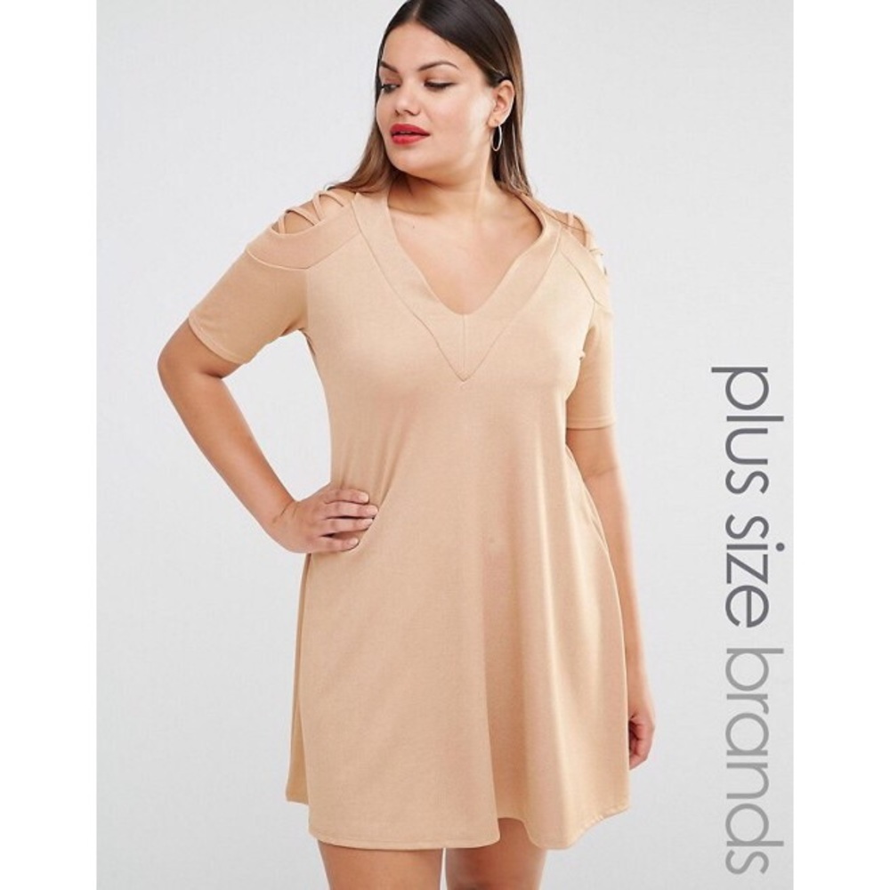 Cold Shoulder Swing Dress