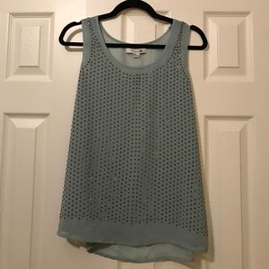 Seafoam Green Studded Tank