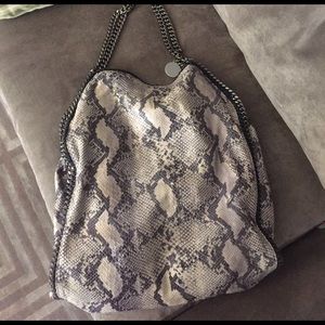 Stroke McCartney lizard bag with silver hardware