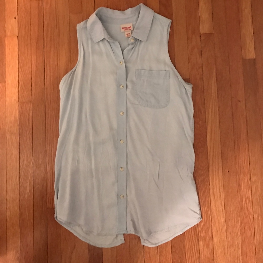 Mossimo sleeveless denim top
