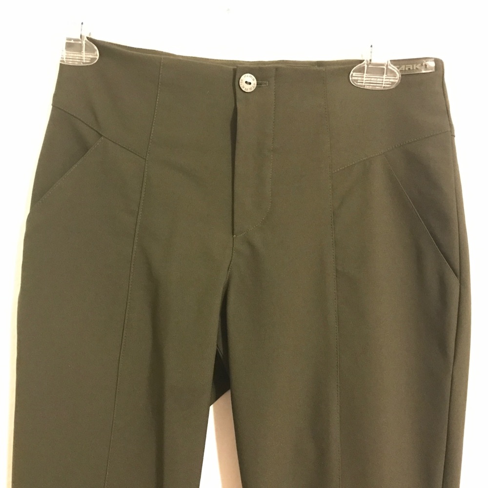 Dark Olive Green Skinny Stretchy Pants