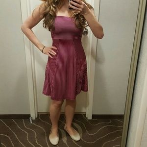 Stripped Slinky Strapless