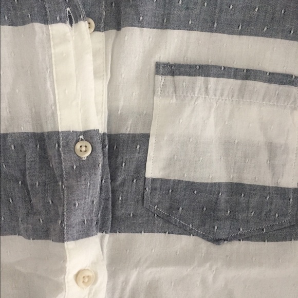 Charcoal and white stripe beach tunic - Picture 2 of 2