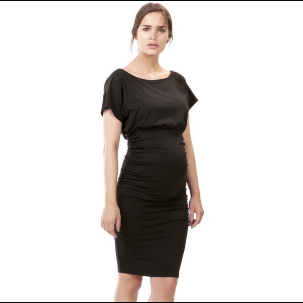 Isabella Oliver Maternity Black Eliot Dress