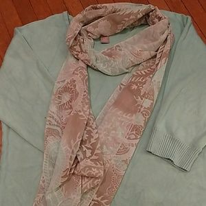 Chico's sweater and matching scarf