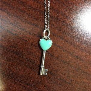 Tiffany & Co. heart and key necklace