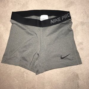 Nike Pro Gray Shorts