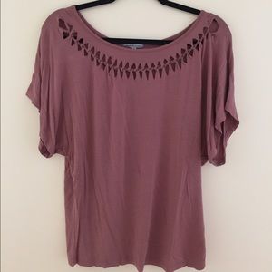 Charlotte Russe loose pastel Blouse with knots