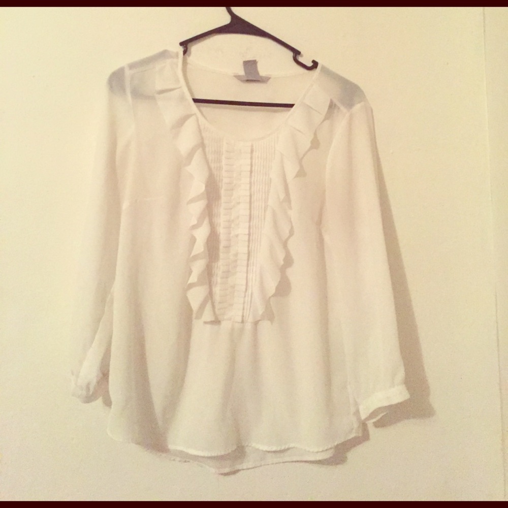 H&M White Blouse Like New Condition