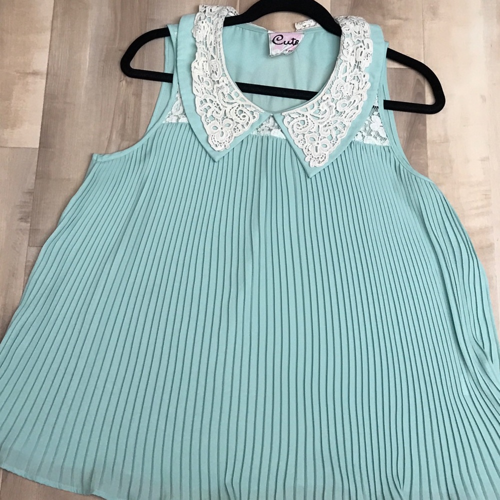 Mint Green Sleeveless Top