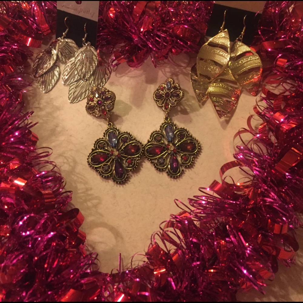 Earrings 3 pair