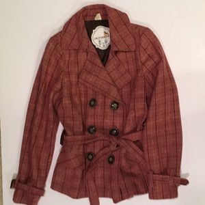 Nick & Mo Pink Plaid Jacket