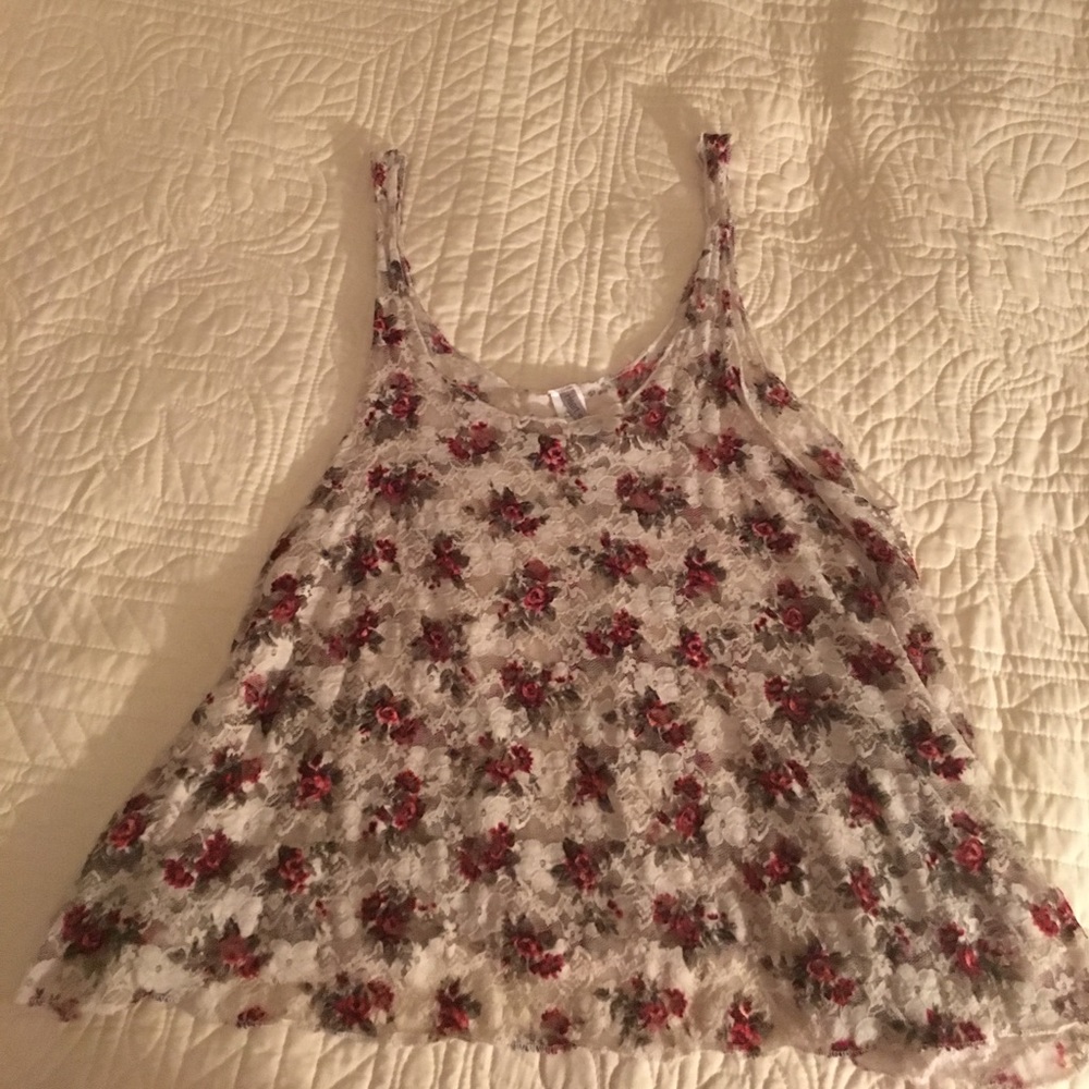 Lace rose top