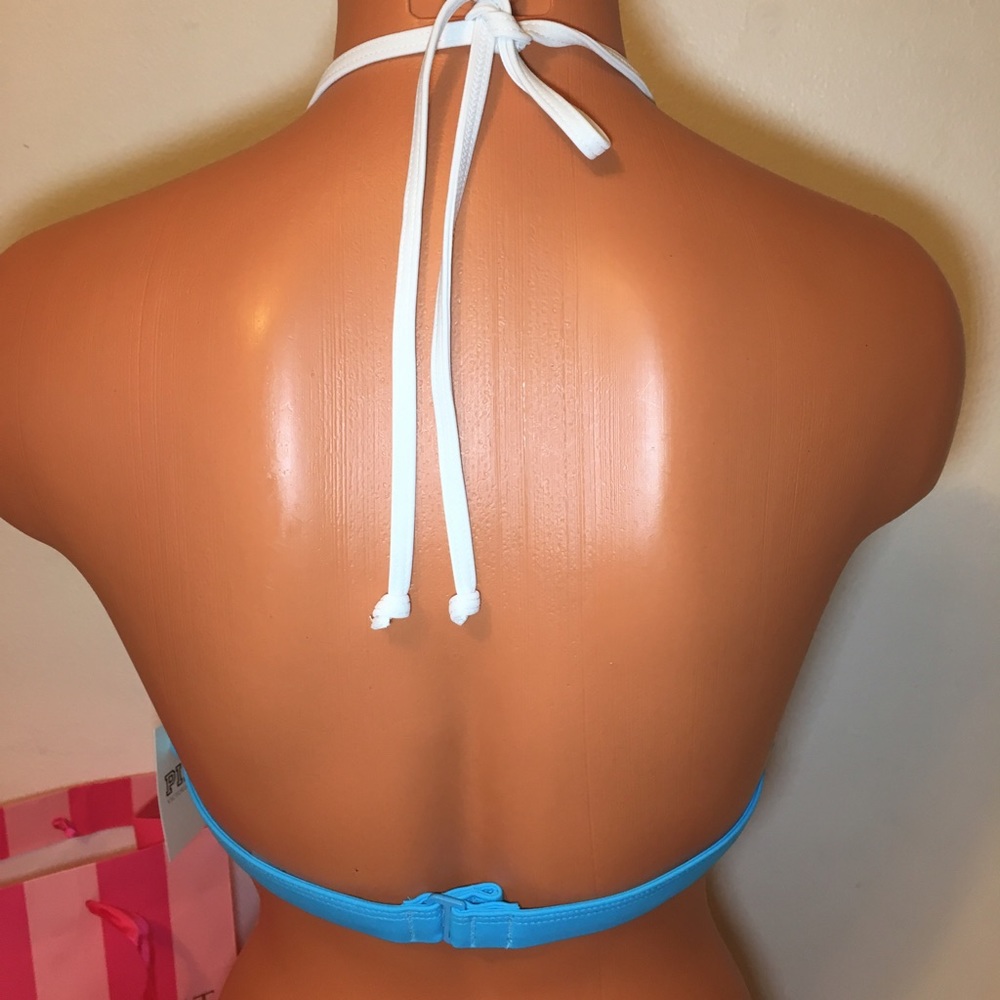 NEW PINK VS STRAPLY FRONT TOP SWIM - Picture 4 of 5