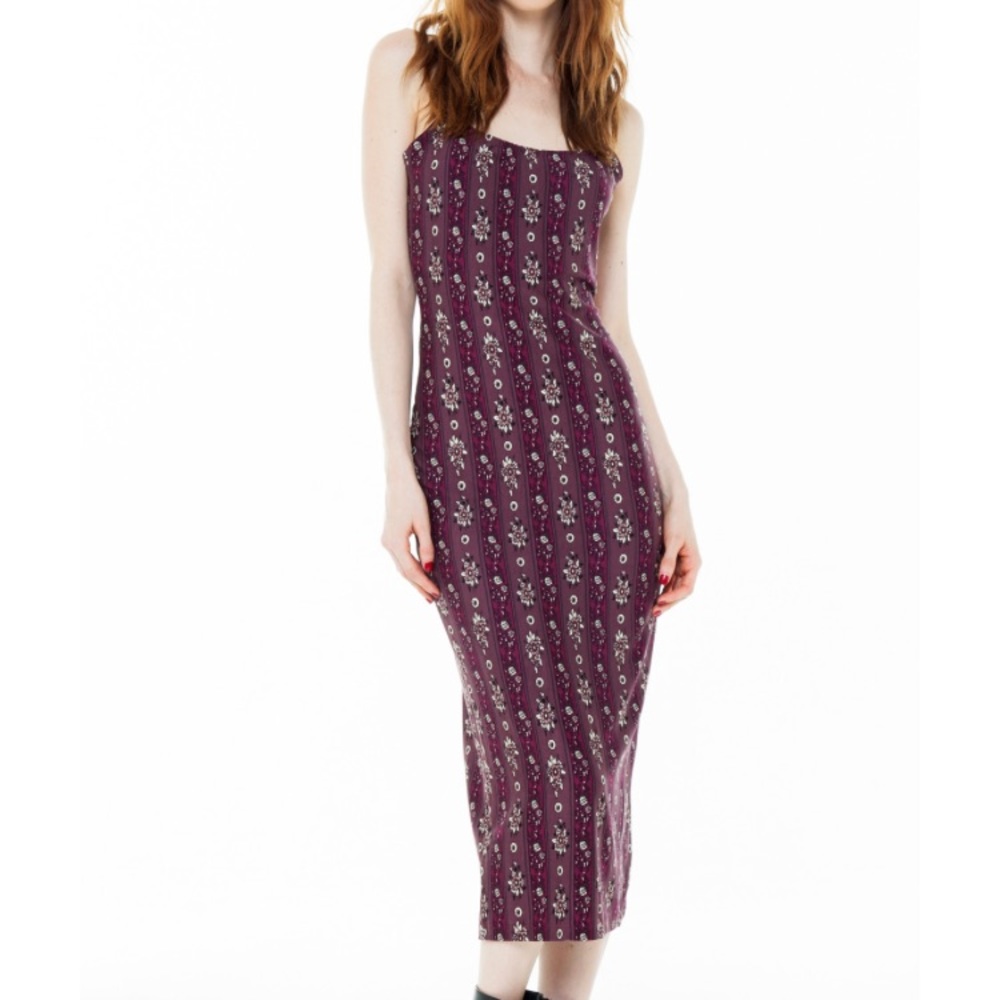 Novella Royal the Farrah dress plum Hudson stripe