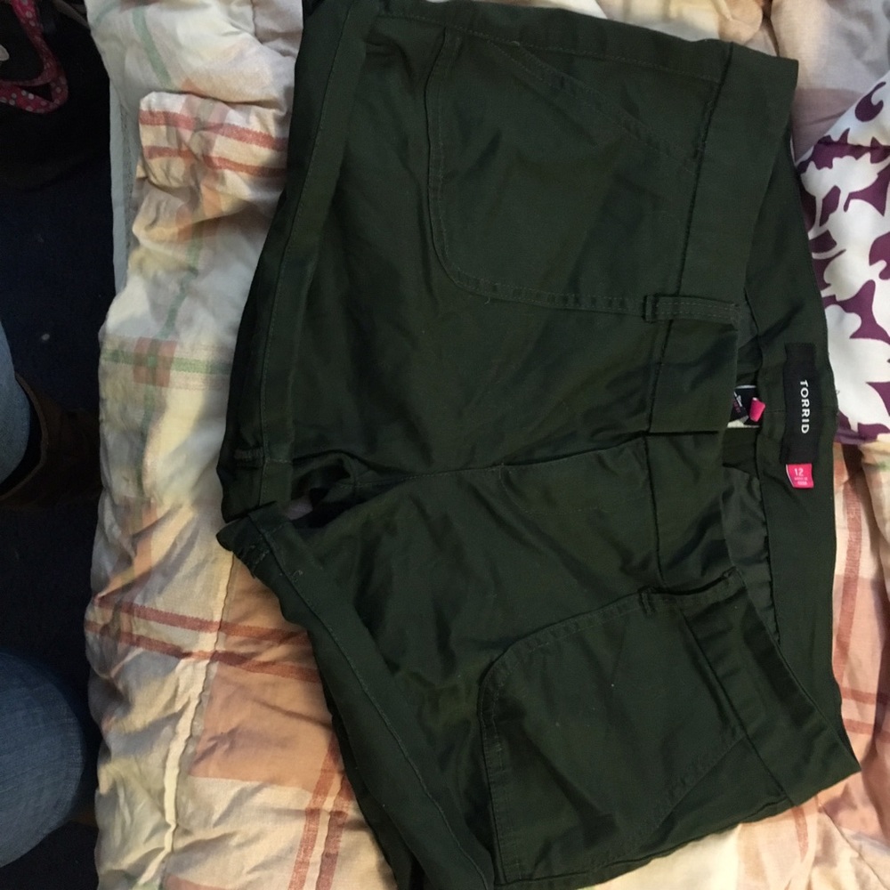 Green shorts