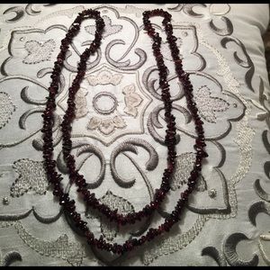 Necklace garnet