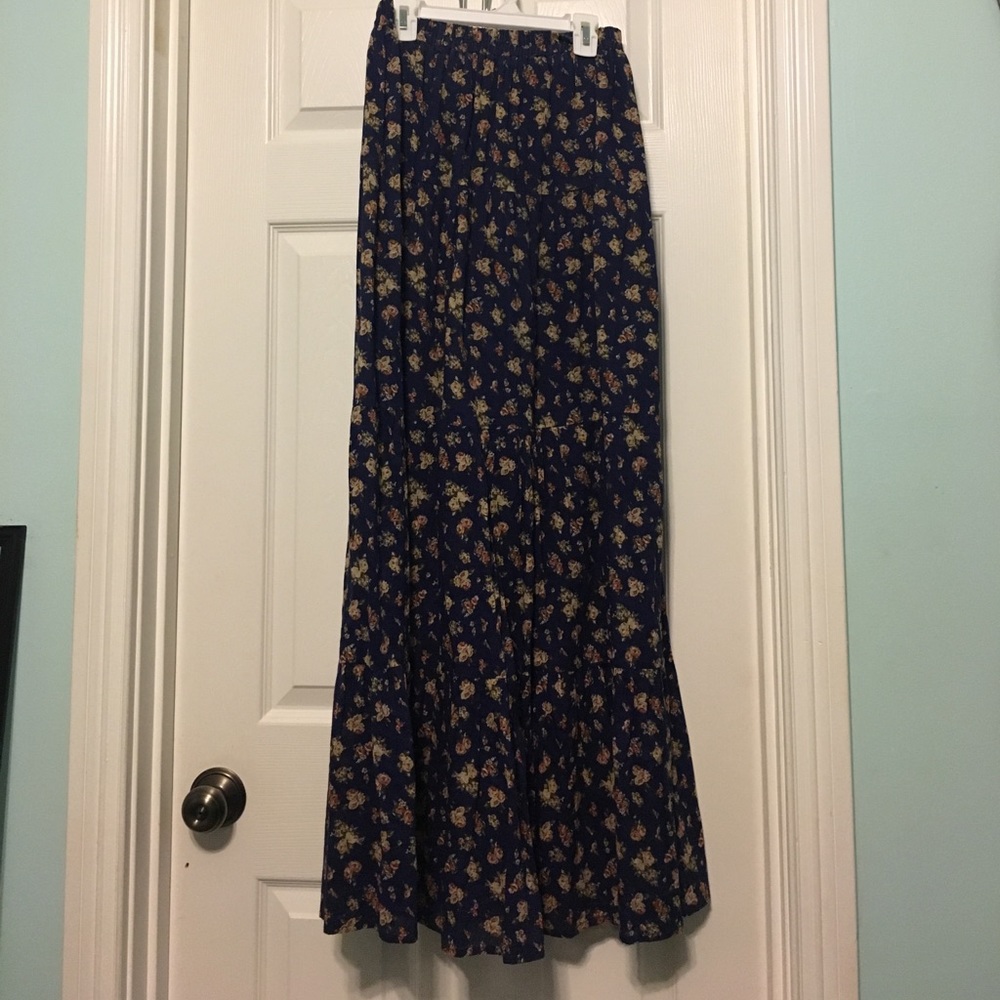 Floral maxi skirt
