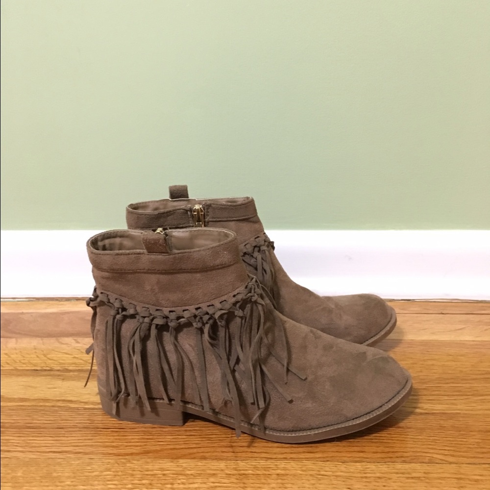 Boutique fringe booties