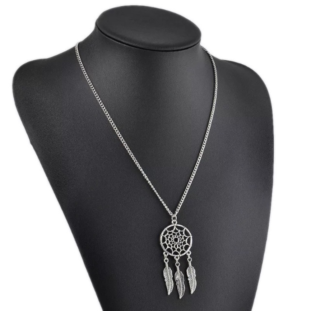 Silver Dreamcatcher Necklace