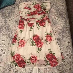 dELiA*s strapless rose sun dress