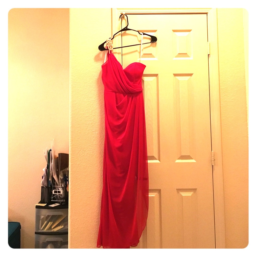 Red formal dress